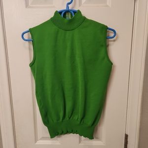 Green Sleeveless Women's Top